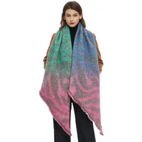 Women's Elegant Basic Color Block Polyester Scarf main image 5