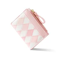 Women's Girl's Lingge Pu Leather Zipper Wallets main image 3