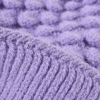 Women's Basic Lady Simple Style Solid Color Pom Poms Eaveless Wool Cap main image 3