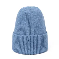 Women's Basic Simple Style Solid Color Pom Poms Eaveless Wool Cap sku image 3