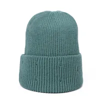 Women's Basic Simple Style Solid Color Pom Poms Eaveless Wool Cap sku image 2
