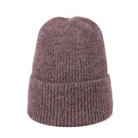 Women's Basic Simple Style Solid Color Pom Poms Eaveless Wool Cap sku image 11