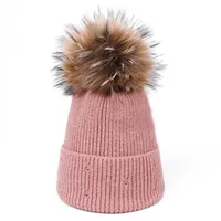 Women's Basic Simple Style Solid Color Pom Poms Eaveless Wool Cap sku image 14