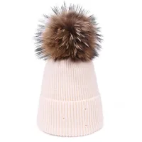 Women's Basic Simple Style Solid Color Pom Poms Eaveless Wool Cap sku image 20