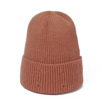 Women's Basic Simple Style Solid Color Pom Poms Eaveless Wool Cap sku image 9