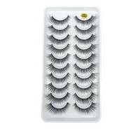 Lady Solid Color Chemical Fiber False Eyelashes 1 Set main image 1