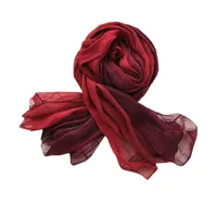 Women's Elegant Sweet Color Block  Silk Silk Scarf main image 2