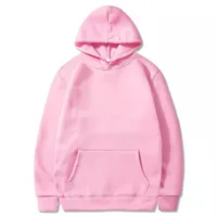 Unisex Hoodies Long Sleeve Pocket Simple Style Solid Color main image 2