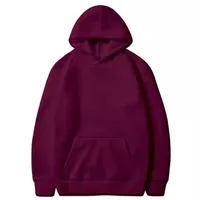Unisex Hoodies Long Sleeve Pocket Simple Style Solid Color main image 3