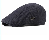 Men's Basic Simple Style Solid Color Curved Eaves Beret Hat sku image 4