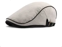 Unisex Basic Retro British Style Solid Color Curved Eaves Beret Hat sku image 3