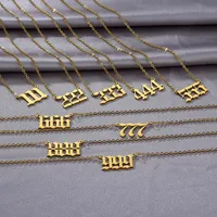 Wholesale Simple Style Letter Stainless Steel Plating 18k Gold Plated Pendant Necklace main image 5