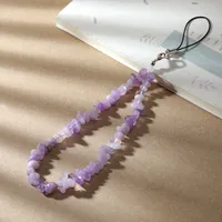 Lady Streetwear Irregular Natural Stone Mobile Phone Chain sku image 1