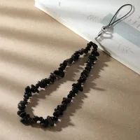 Lady Streetwear Irregular Natural Stone Mobile Phone Chain sku image 6