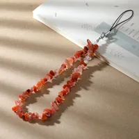 Lady Streetwear Irregular Natural Stone Mobile Phone Chain sku image 5