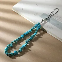 Lady Streetwear Irregular Natural Stone Mobile Phone Chain sku image 4