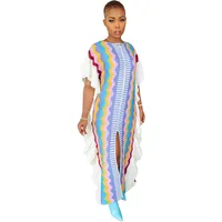 Women's Sweater Dress Casual Round Neck Sleeveless Geometric Maxi Long Dress Daily Street main image 3