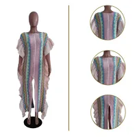Women's Sweater Dress Casual Round Neck Sleeveless Geometric Maxi Long Dress Daily Street main image 4