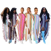 Women's Sweater Dress Casual Round Neck Sleeveless Geometric Maxi Long Dress Daily Street main image 2