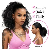 Women's African Style Multicolor Casual High Temperature Wire Long Curly Hair Wig Clips main image 3