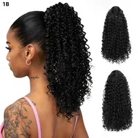 Women's African Style Multicolor Casual High Temperature Wire Long Curly Hair Wig Clips sku image 2