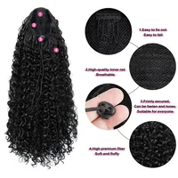 Women's African Style Multicolor Casual High Temperature Wire Long Curly Hair Wig Clips main image 4