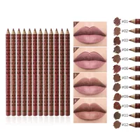 Casual Solid Color Wood Lip Pencil main image 1