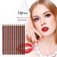Casual Solid Color Wood Lip Pencil main image 3