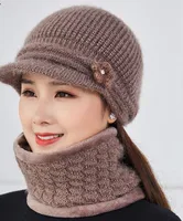 Women's Simple Style Solid Color Flowers Curved Eaves Wool Cap main image 3