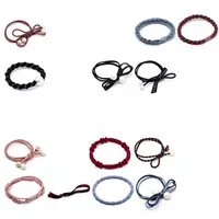 Pure Color Artificial Pearl Elastic Hair Rope sku image 9