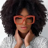 Simple Style Solid Color Ac Square Full Frame Women's Sunglasses main image 7