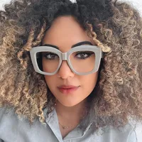 Simple Style Solid Color Ac Square Full Frame Women's Sunglasses main image 2