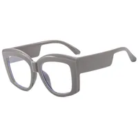 Simple Style Solid Color Ac Square Full Frame Women's Sunglasses sku image 2