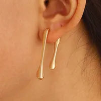 1 Pair Vintage Style Geometric Solid Color Plating Alloy Drop Earrings main image 5