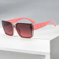 Elegant Simple Style Color Block Pc Square Full Frame Women's Sunglasses main image 1