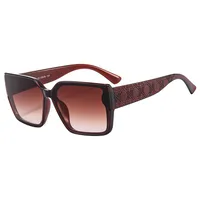 Elegant Simple Style Color Block Pc Square Full Frame Women's Sunglasses main image 3