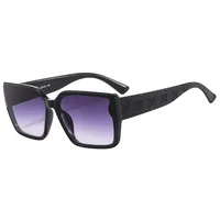 Elegant Simple Style Color Block Pc Square Full Frame Women's Sunglasses sku image 2