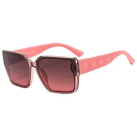Elegant Simple Style Color Block Pc Square Full Frame Women's Sunglasses sku image 6