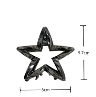 Women's Vintage Style Pentagram Alloy Plating Hair Claws main image 6