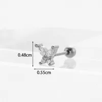 Ear Cartilage Rings & Studs Exaggerated Animal 316 Stainless Steel  Copper sku image 1