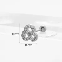 Ear Cartilage Rings & Studs Exaggerated Animal 316 Stainless Steel  Copper sku image 4