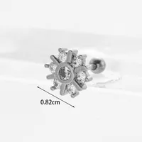 Ear Cartilage Rings & Studs Exaggerated Animal 316 Stainless Steel  Copper sku image 5