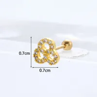 Ear Cartilage Rings & Studs Exaggerated Animal 316 Stainless Steel  Copper sku image 14