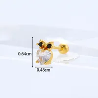 Ear Cartilage Rings & Studs Exaggerated Animal 316 Stainless Steel  Copper sku image 8