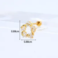 Ear Cartilage Rings & Studs Exaggerated Animal 316 Stainless Steel  Copper sku image 21