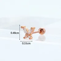 Ear Cartilage Rings & Studs Exaggerated Animal 316 Stainless Steel  Copper sku image 10