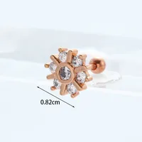 Ear Cartilage Rings & Studs Exaggerated Animal 316 Stainless Steel  Copper sku image 18