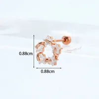 Ear Cartilage Rings & Studs Exaggerated Animal 316 Stainless Steel  Copper sku image 22