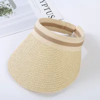 Women's Lady Simple Style Solid Color Big Eaves Straw Hat sku image 6