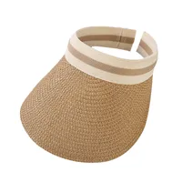 Women's Lady Simple Style Solid Color Big Eaves Straw Hat main image 3